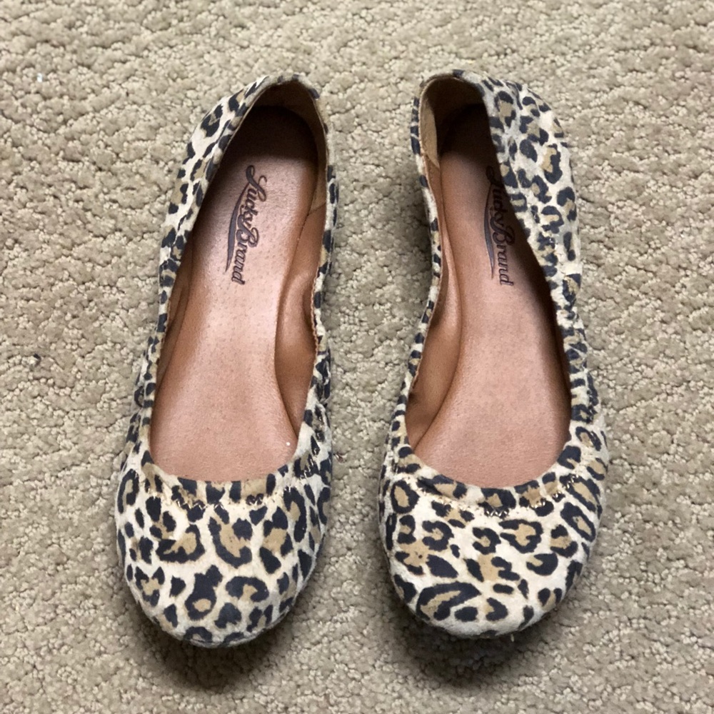 Leopard Lucky Brand Flats